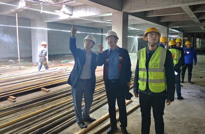 黨委副書記、總經(jīng)理王海龍深入唐人科技產(chǎn)業(yè)園項目檢查指導