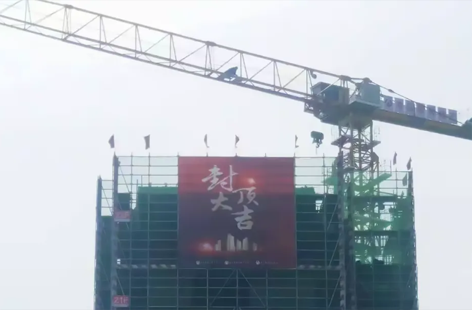 杭政儲出項(xiàng)目住宅樓主體結(jié)構(gòu)全面封頂